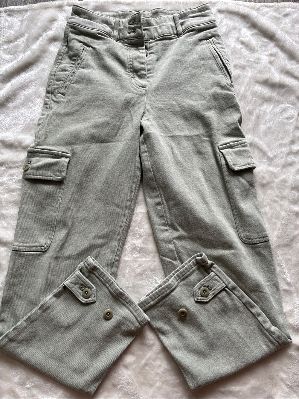 Wilfred Sage Green Cargo Jogger Pants